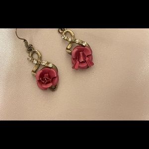 🎀🎀Flowers & hearts Pink & Blue Hook Earrings